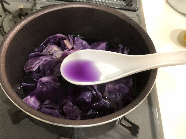 紫キャベツ液